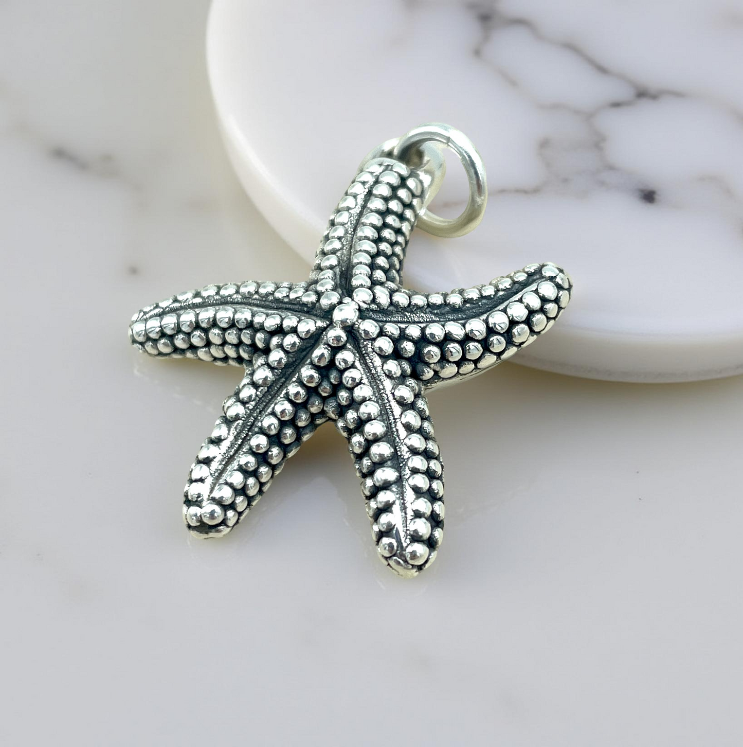 925 STERLING SILVER STARFISH PENDANT LIGHTWEIGHT, CHAIN SOLD SEPARATELY 1660