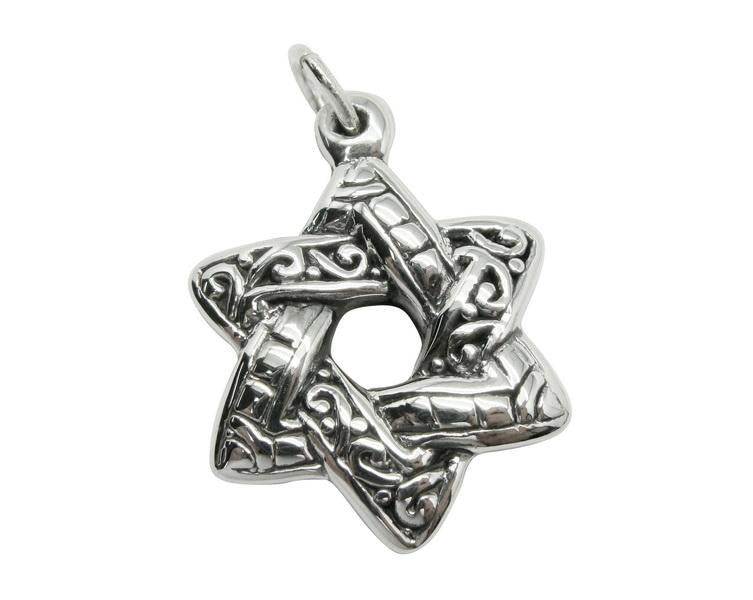 925 Silver Star of David Lightweight Pendant - Chain Sold Separate 1515