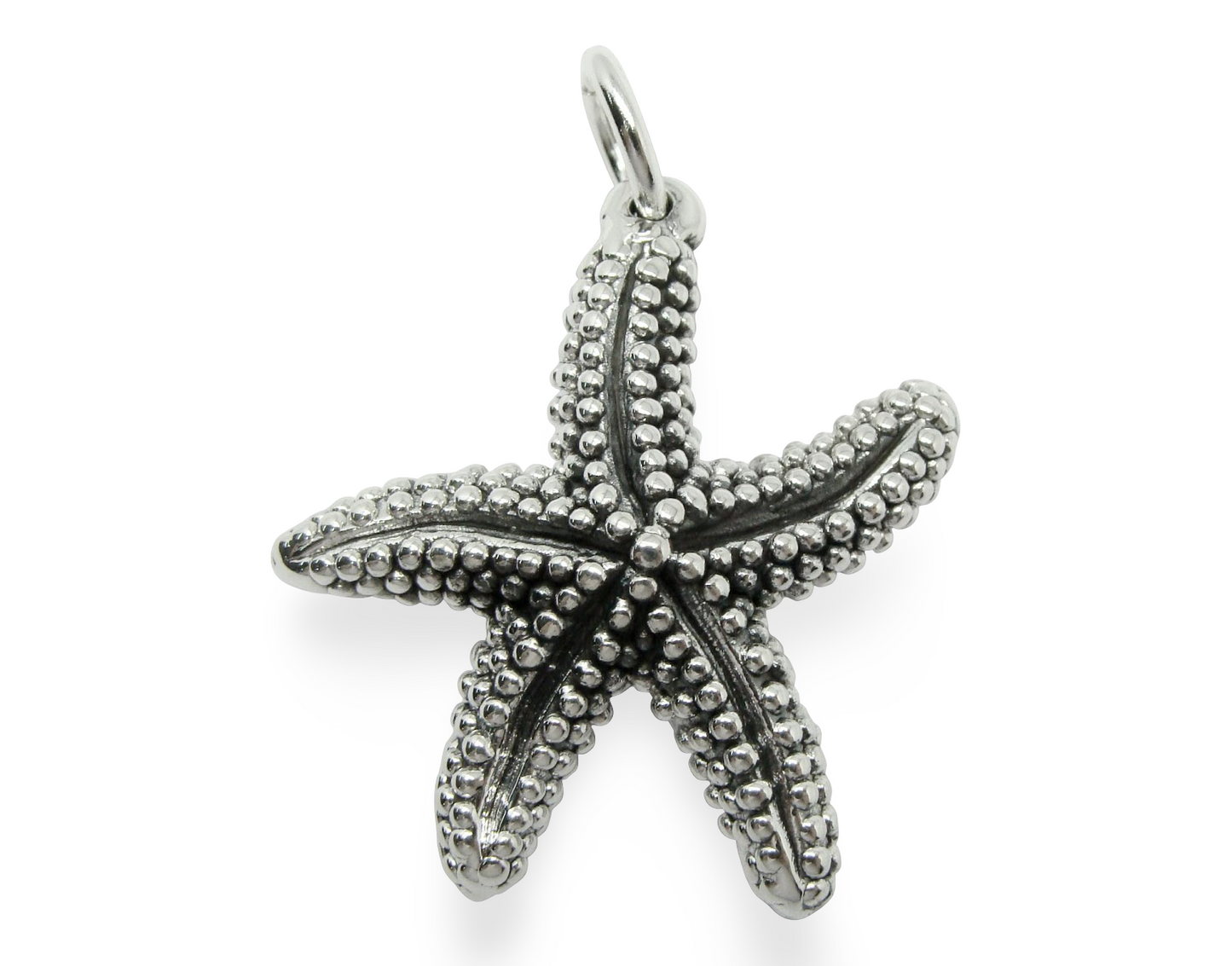 925 STERLING SILVER STARFISH PENDANT LIGHTWEIGHT, CHAIN SOLD SEPARATELY 1660