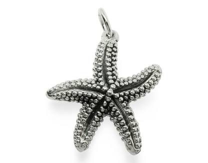 925 STERLING SILVER STARFISH PENDANT LIGHTWEIGHT, CHAIN SOLD SEPARATELY 1660