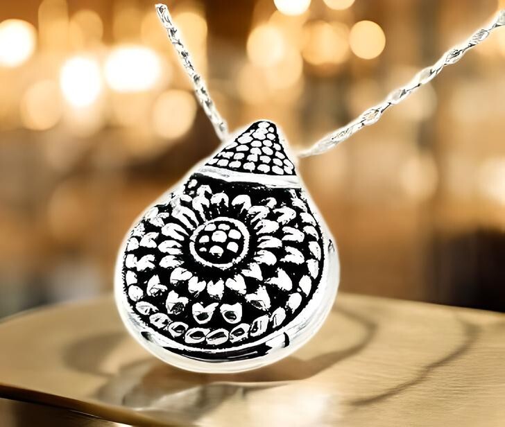 925 STERLING SILVER AZTEC PENDANT LIGHTWEIGHT, CHAIN SOLD SEPARATELY 1602