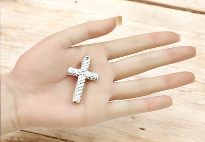 925 Silver, Light Weight Cross Pendant - Chain Sold Separate - 1444