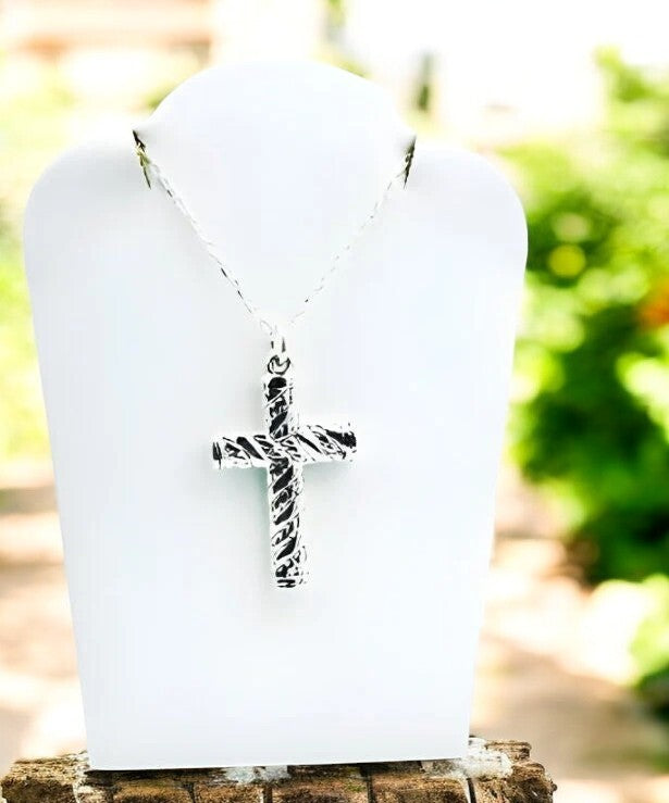 925 Silver, Light Weight Cross Pendant - Chain Sold Separate - 1444