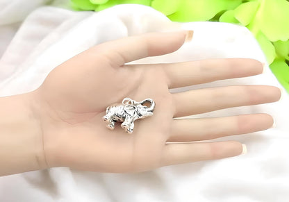 925 STERLING SILVER ELEPHANT PENDANT LIGHTWEIGHT - Chain Sold Separate 1429