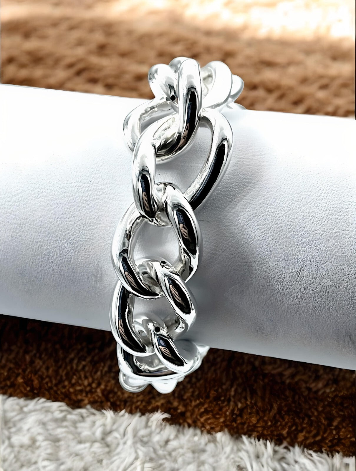 925 STERLING SILVER 8" CURB LINK CHAIN BRACELET LIGHTWEIGHT  1658