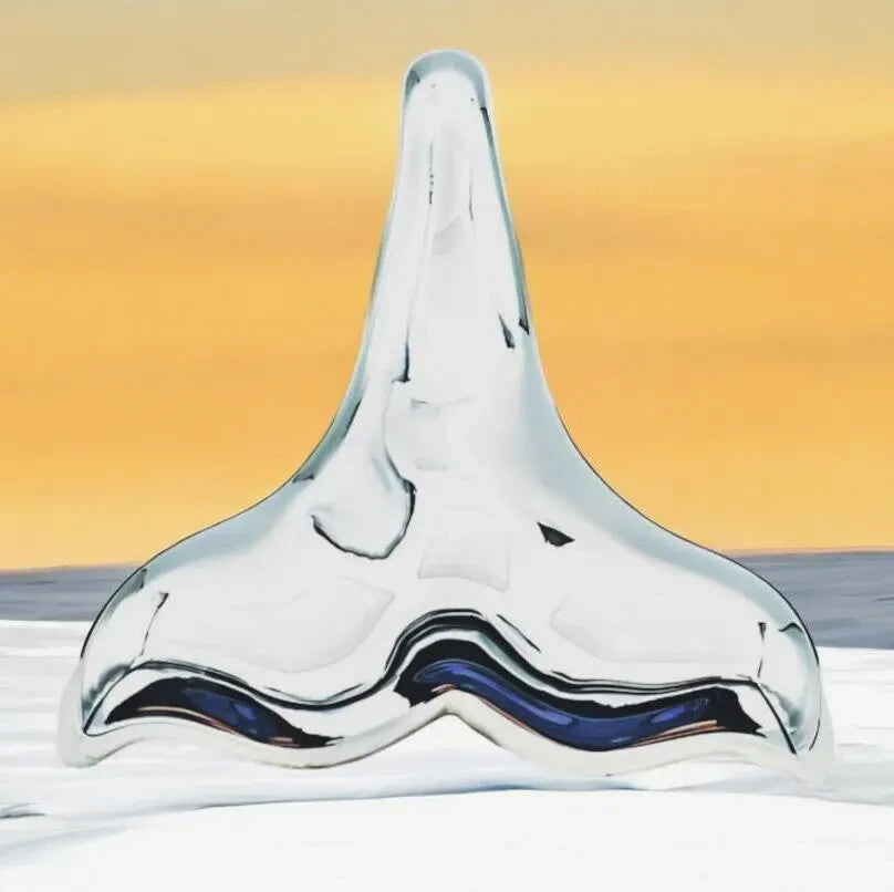 925 Silver Whale Tail Pendant - Sleek, Lightweight - Chain Sold Separate 1442