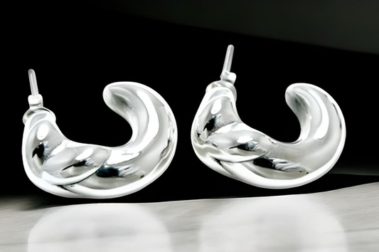 925 STERLING SILVER HUGGIE HOOP EARRINGS LIGHTWEIGHT PUSH BACK 1551