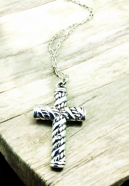 925 Silver, Light Weight Cross Pendant - Chain Sold Separate - 1444