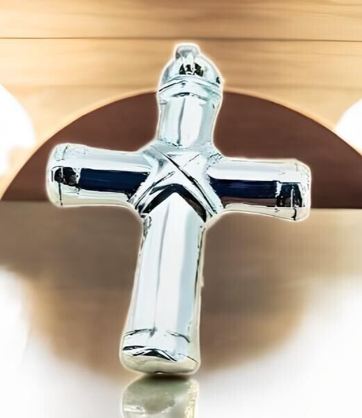 925 SOLID STERLING SILVER X CROSS PENDANT LIGHTWEIGHT, CHAIN SOLD SEPARATE 1600