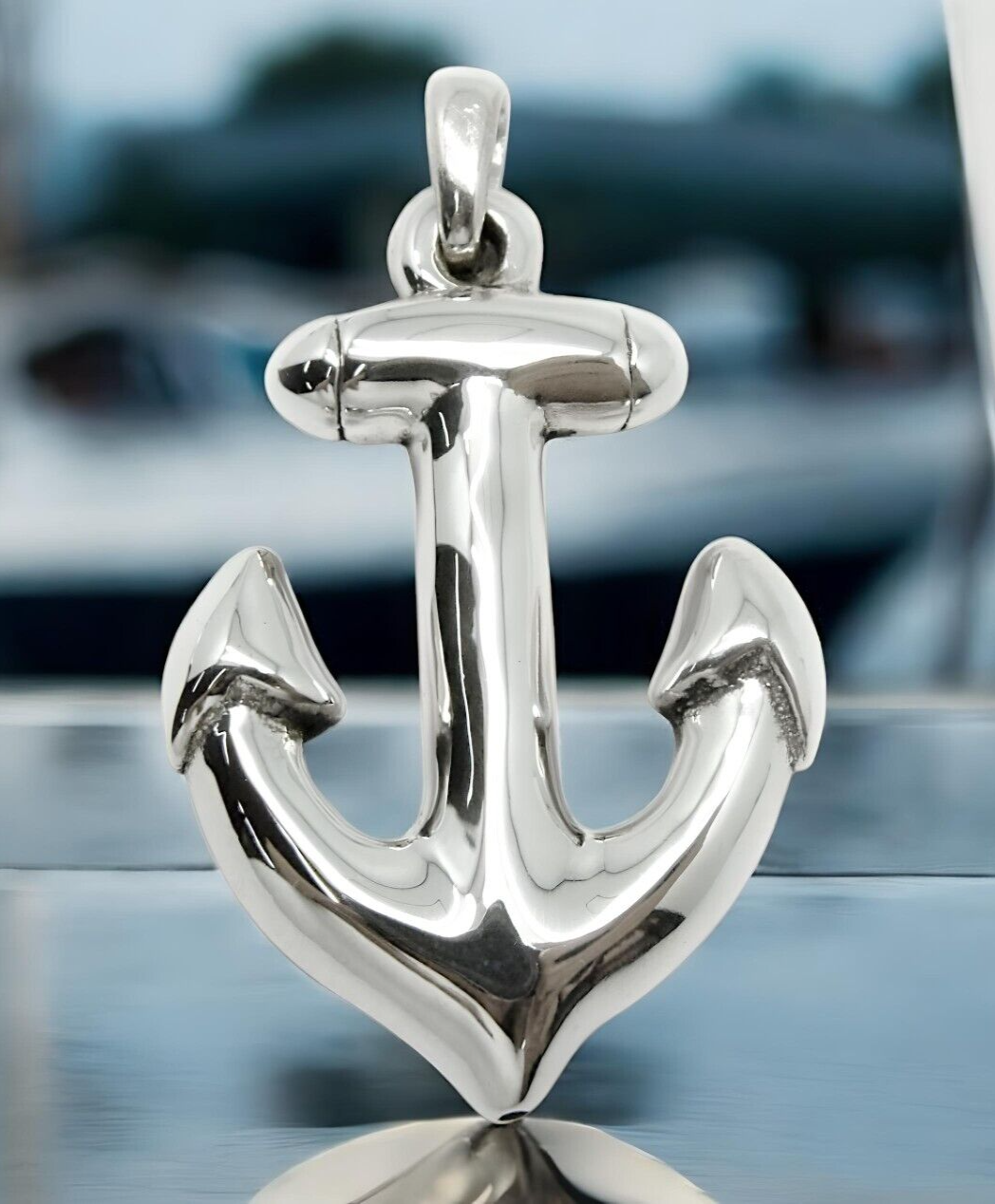 925 STERLING SILVER ANCHOR PENDANT LIGHTWEIGHT, CHAIN SOLD SEPARATELY 1651