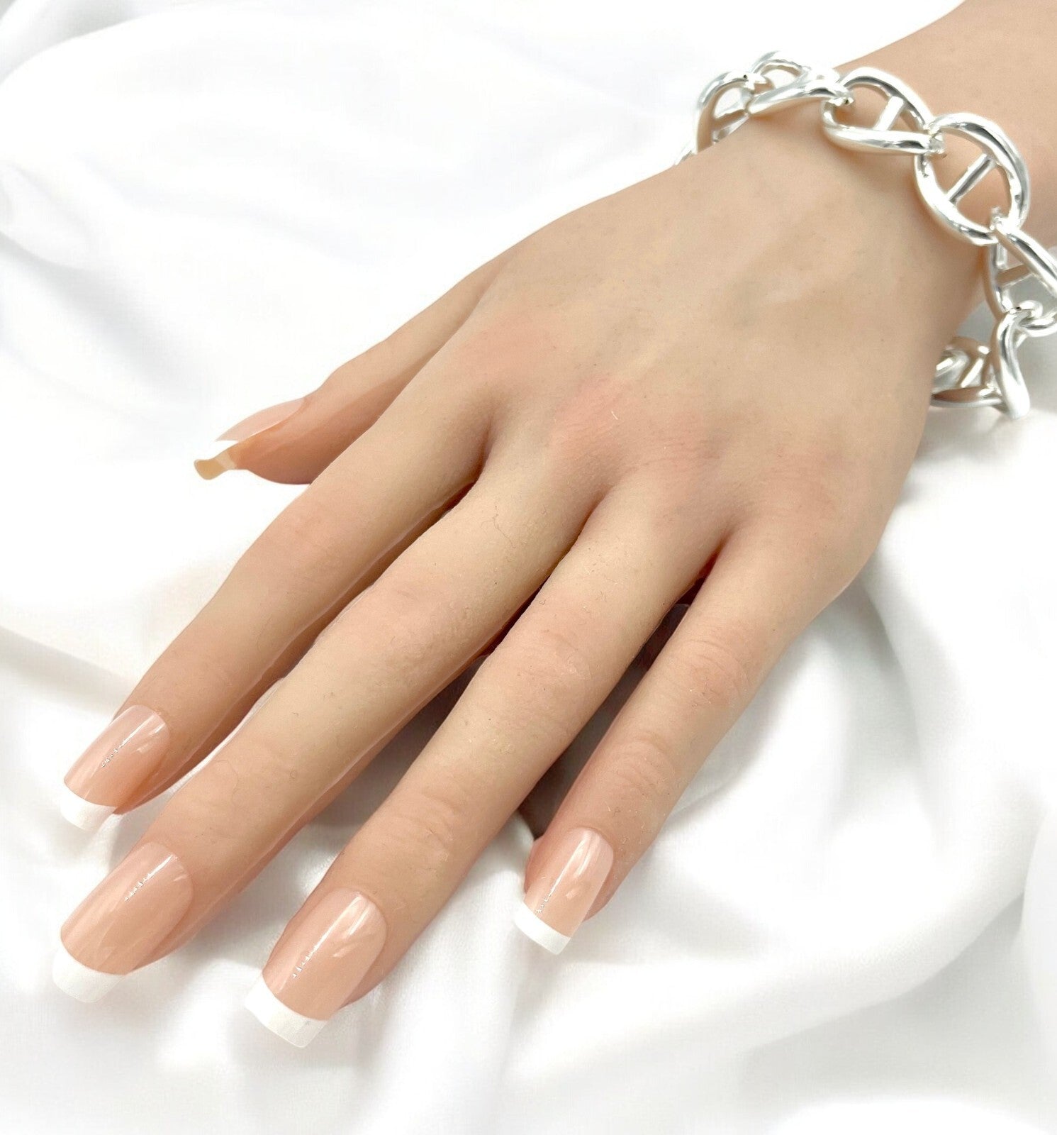 925 Silver 8" Mariner Bracelet - Sleek Simple Lightweight Design 1420