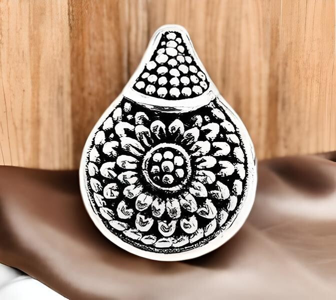 925 STERLING SILVER AZTEC PENDANT LIGHTWEIGHT, CHAIN SOLD SEPARATELY 1602