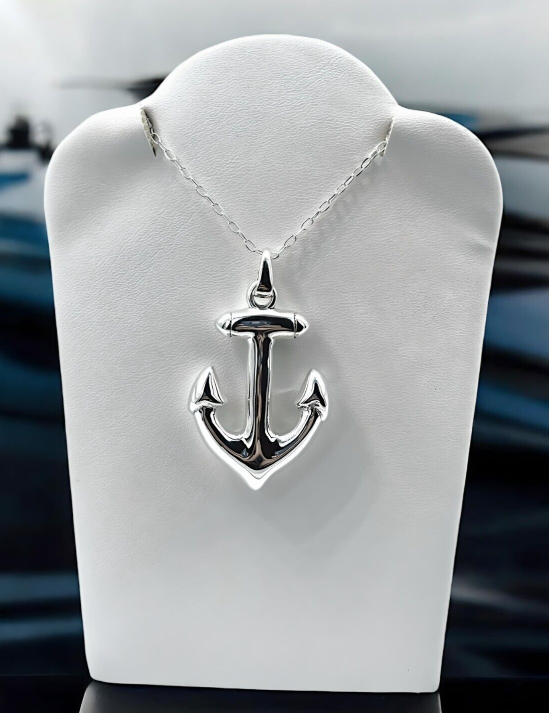 925 STERLING SILVER ANCHOR PENDANT LIGHTWEIGHT, CHAIN SOLD SEPARATELY 1651
