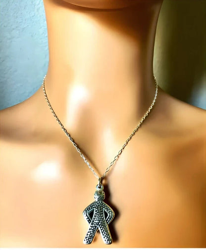 925 Silver Charming Boy Silhouette Pendant- Lightweight Chain Sold Separate 1504