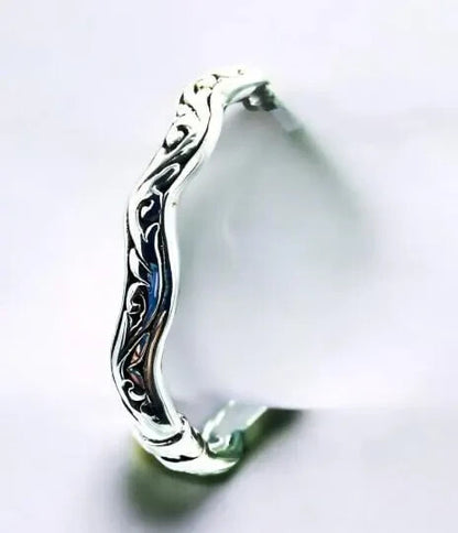 925 Sterling Silver Filigree Bangle Bracelet -Lightweight 1470
