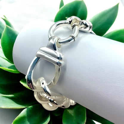 925 Sterling Silver 8" Rolo Link Chain Bracelet, Lightweight Design 1628